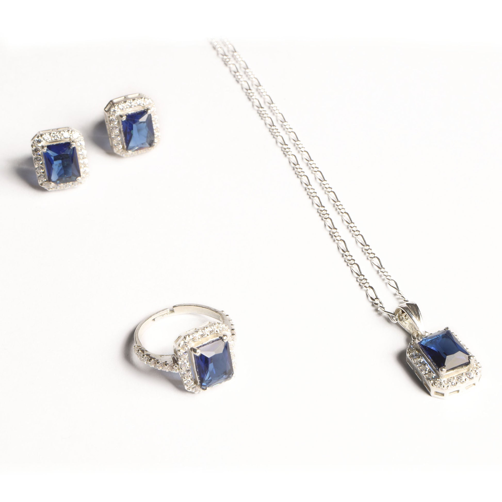 The Luxe Sterling Silver Jewelry Set