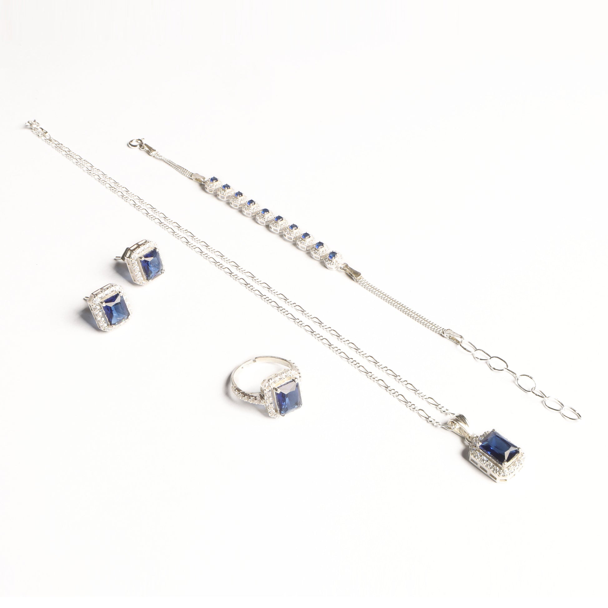 The Luxe Sterling Silver Jewelry Set