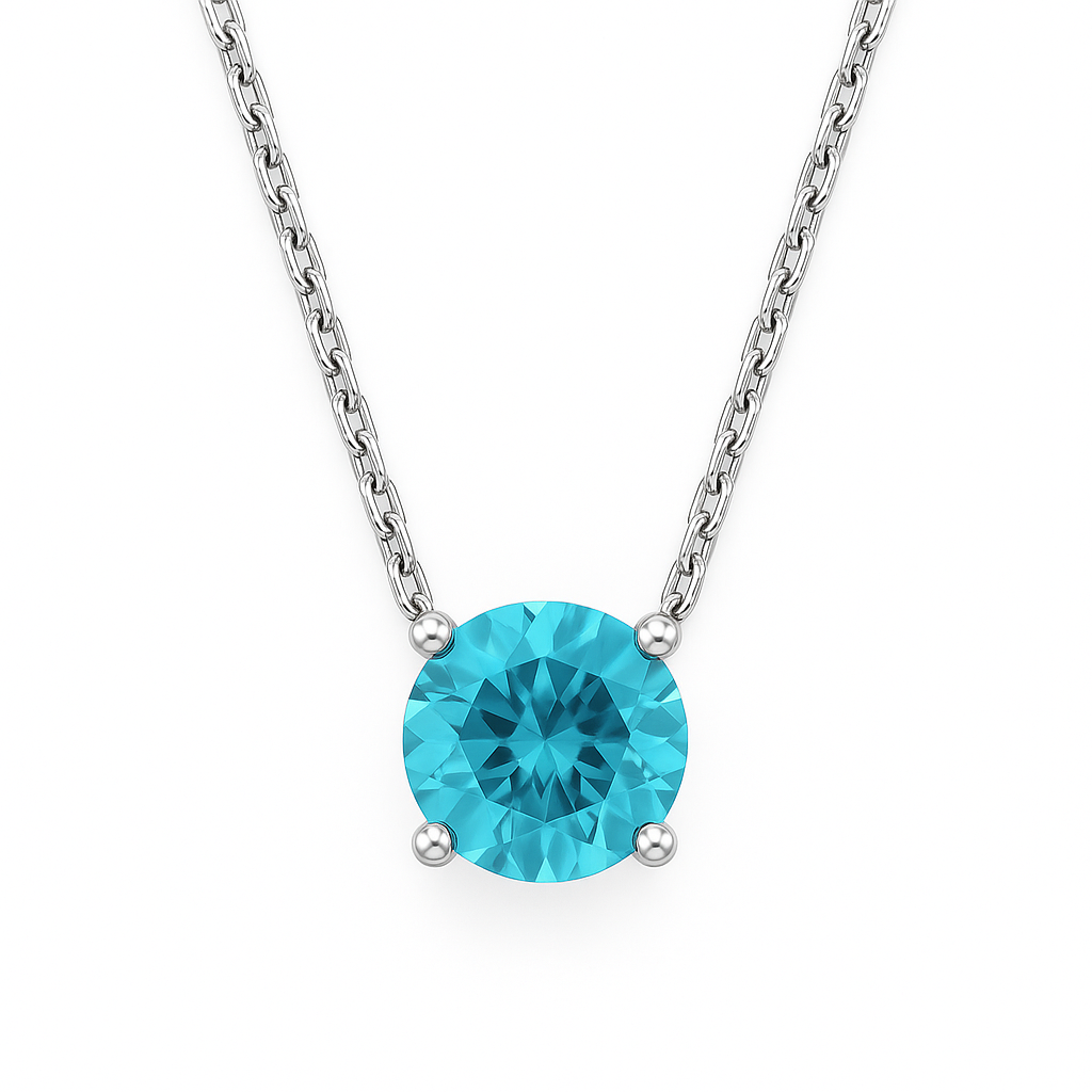 Ocean Aura Sterling Silver Necklace