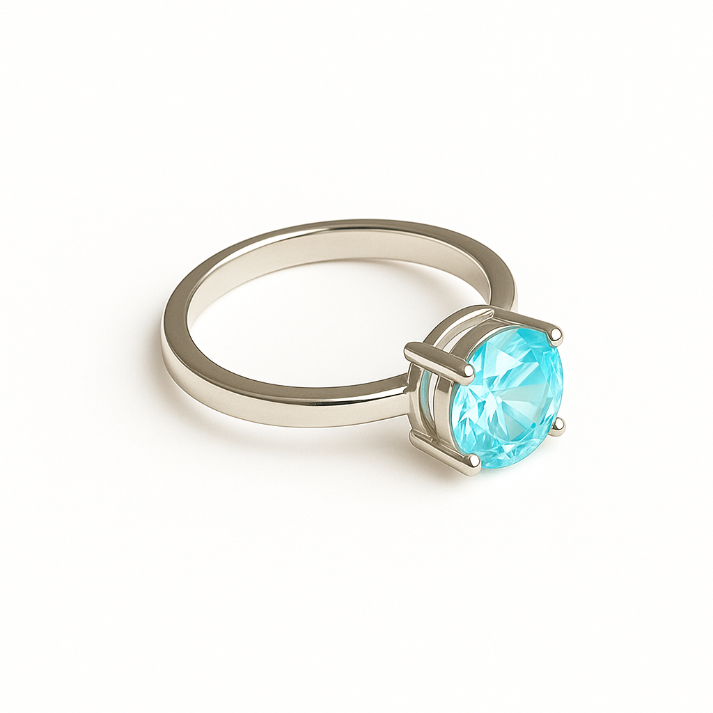 Ocean Aura Sterling Silver Ring
