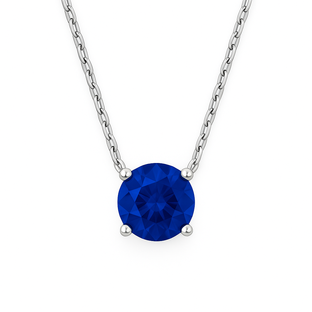 Ocean Aura Sterling Silver Necklace