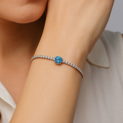 Ocean Aura 925 Sterling Silver Bracelet