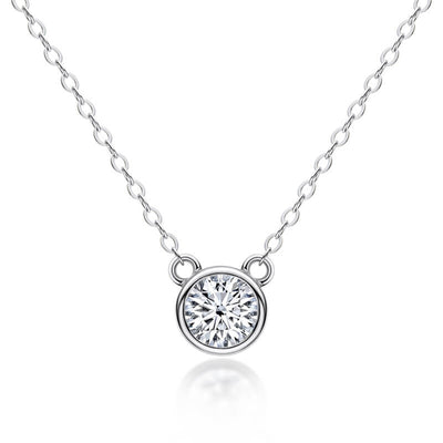 Bubble Bezel Setting Sterling Silver Necklace - My Store