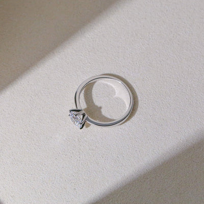 Aria - Round Cut Ring in Sterling Silver - My Store