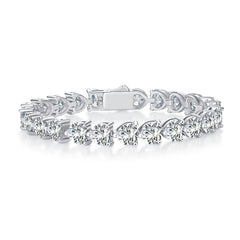 Heart Shape Sterling Silver Bracelet